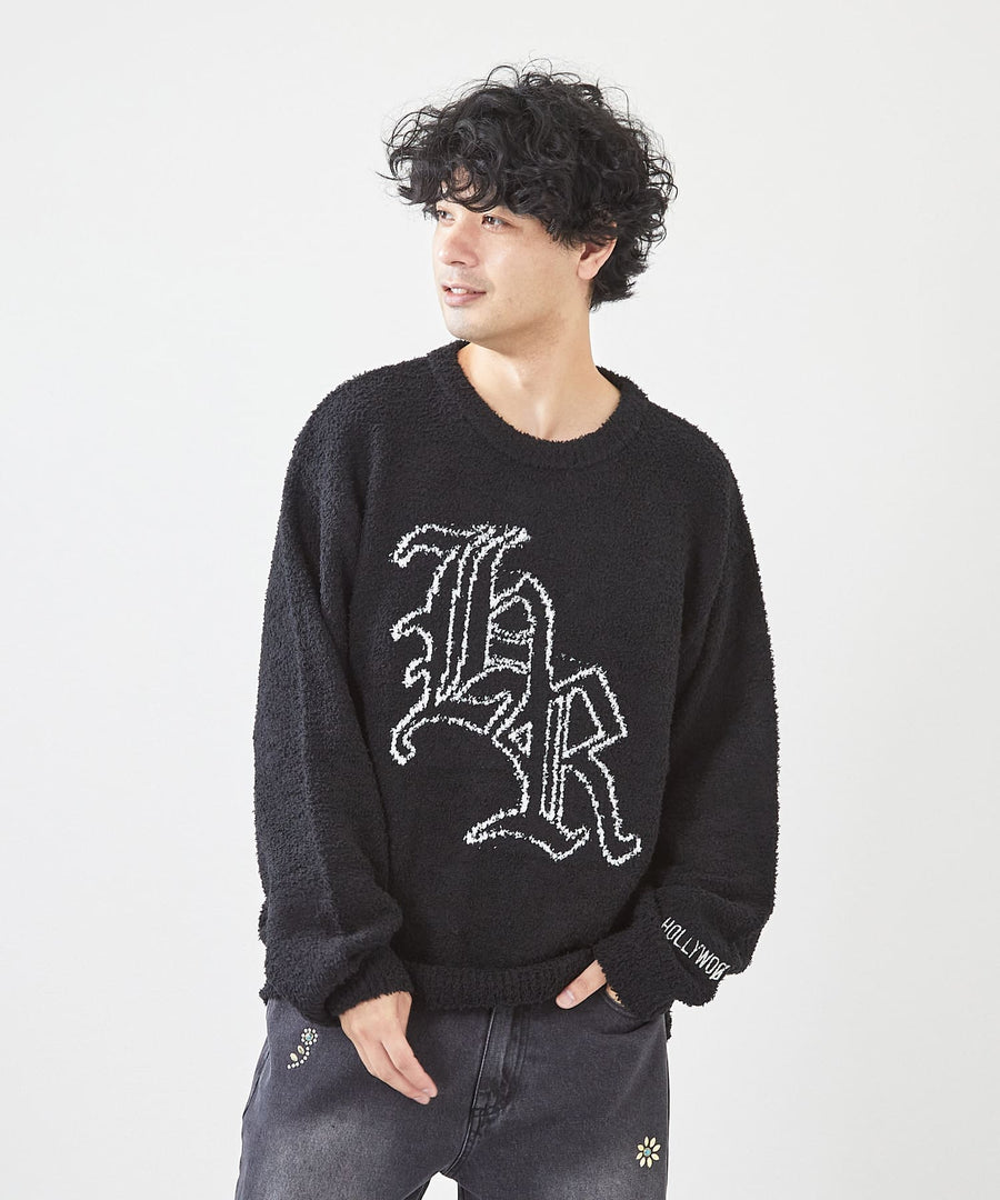 モールロゴクルーニット / Hollywood Rich. & (ハリウッドリッチ) 304602