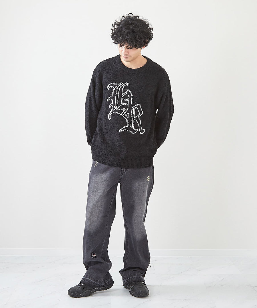 モールロゴクルーニット / Hollywood Rich. & (ハリウッドリッチ) 304602