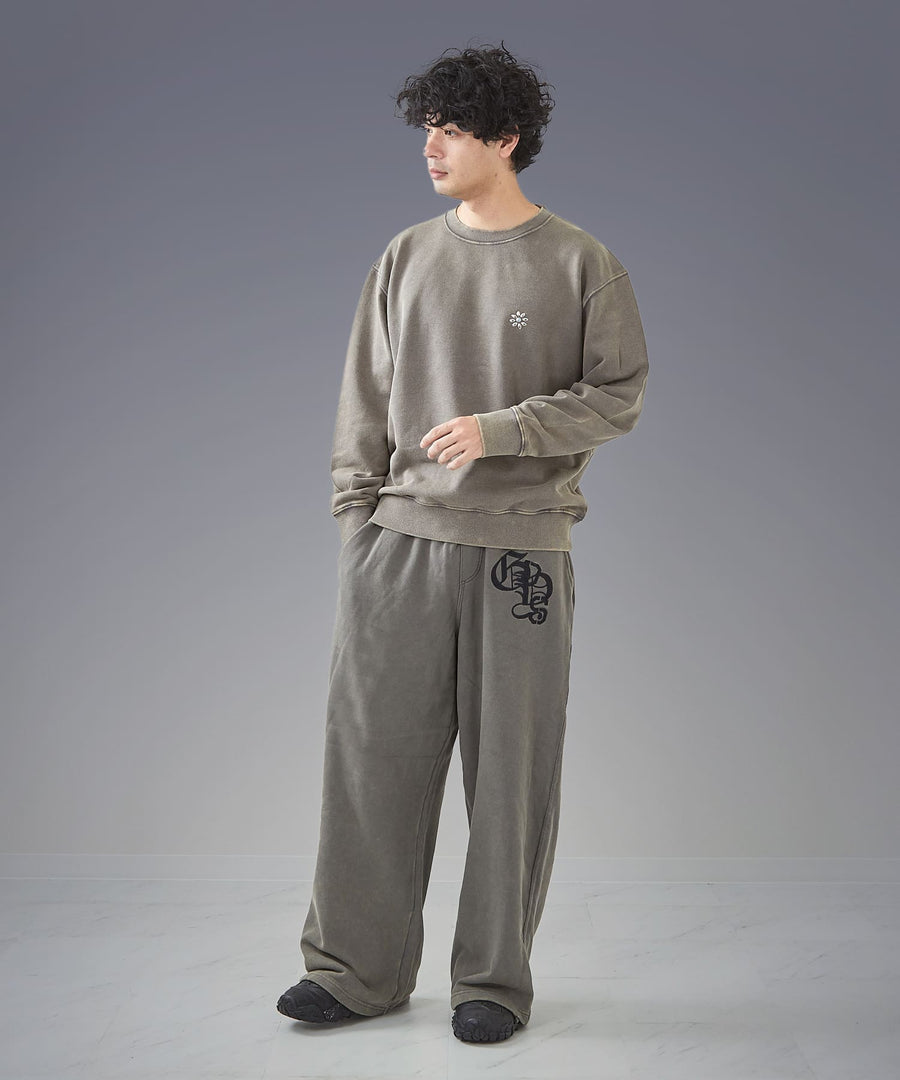 Silent Fade Sweat Pants — Monogram Wide / GRAND YELLS / 304328