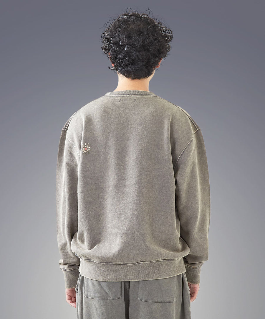 Silent Fade Sweat — Studded Crew / GRAND YELLS / 304320