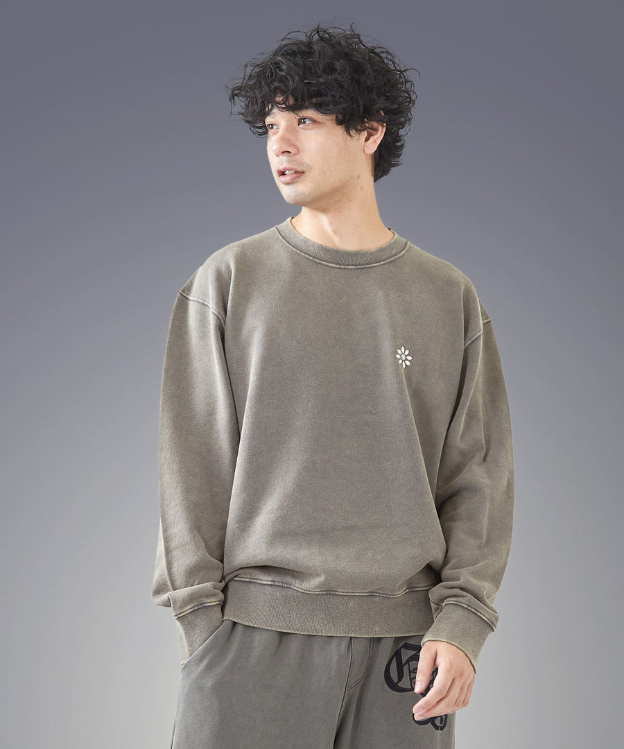 Silent Fade Sweat — Studded Crew / GRAND YELLS / 304320