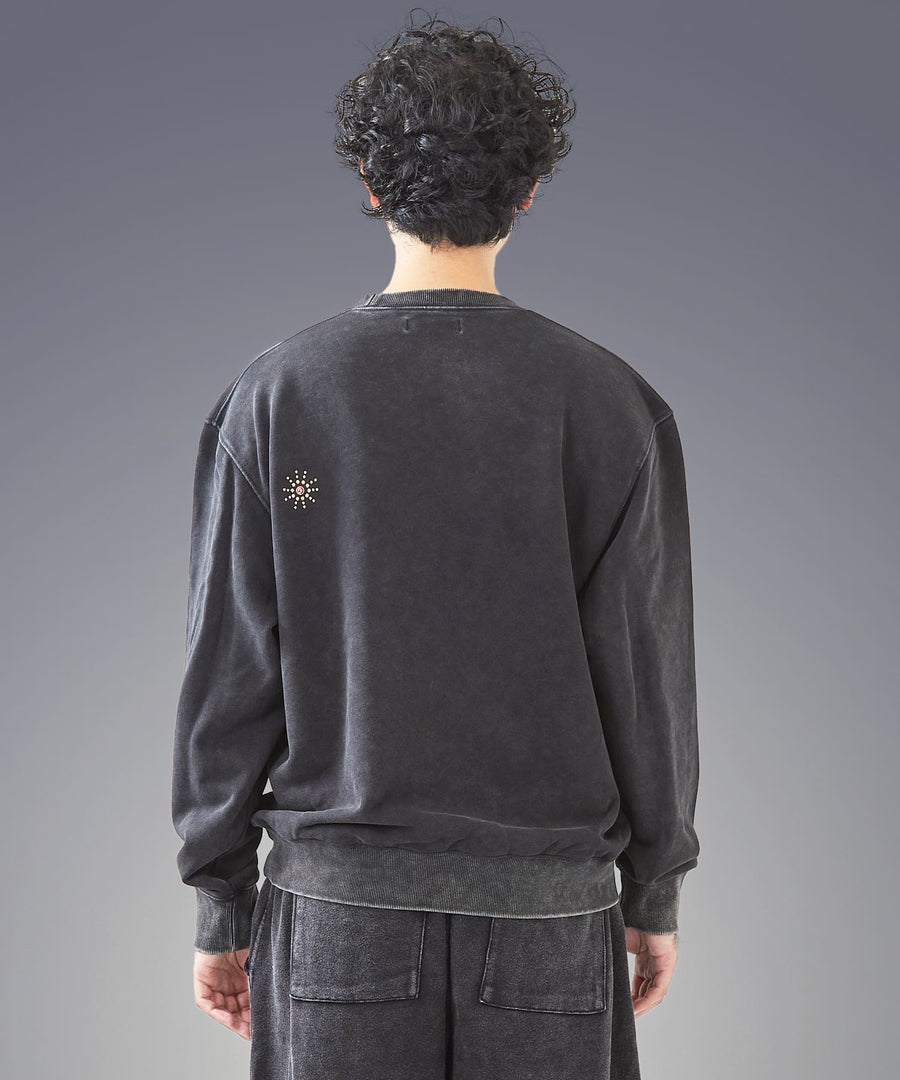 Silent Fade Sweat — Studded Crew / GRAND YELLS / 304320
