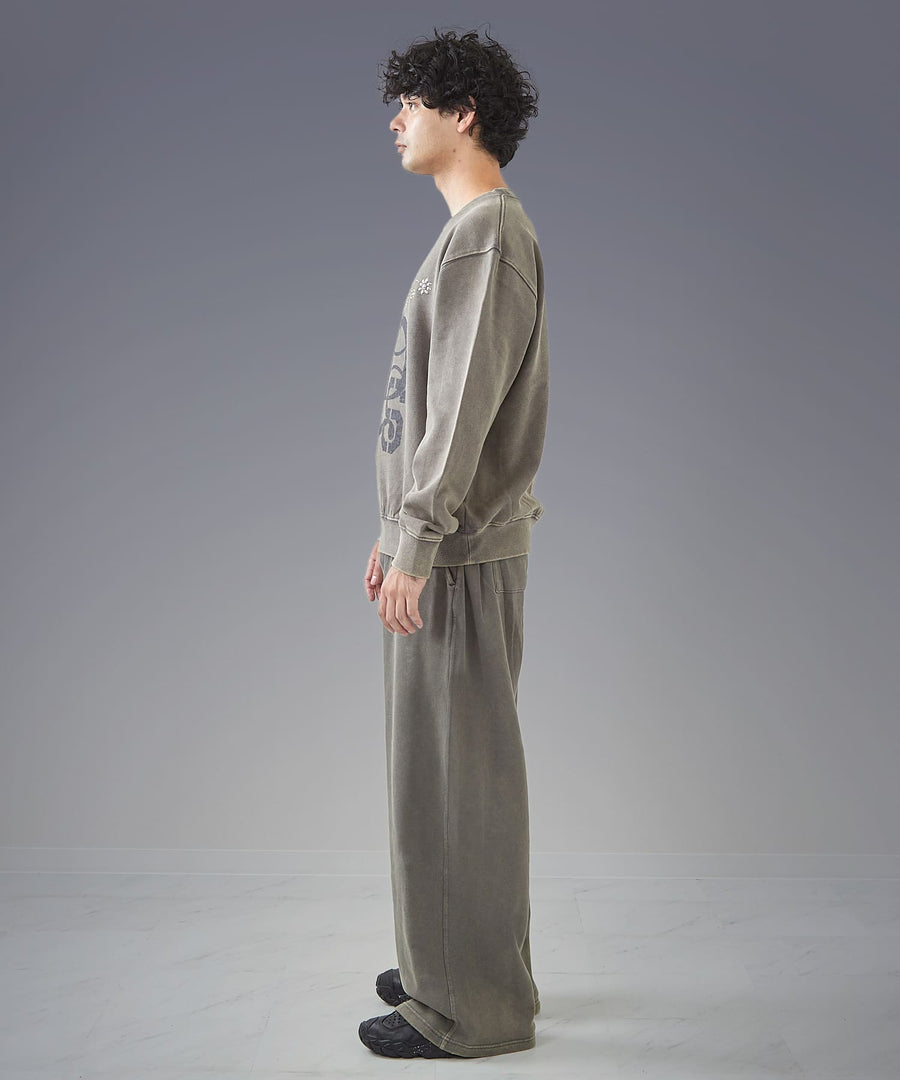 Silent Fade Sweat —  Studded & Monogram Crew / GRAND YELLS / 304321