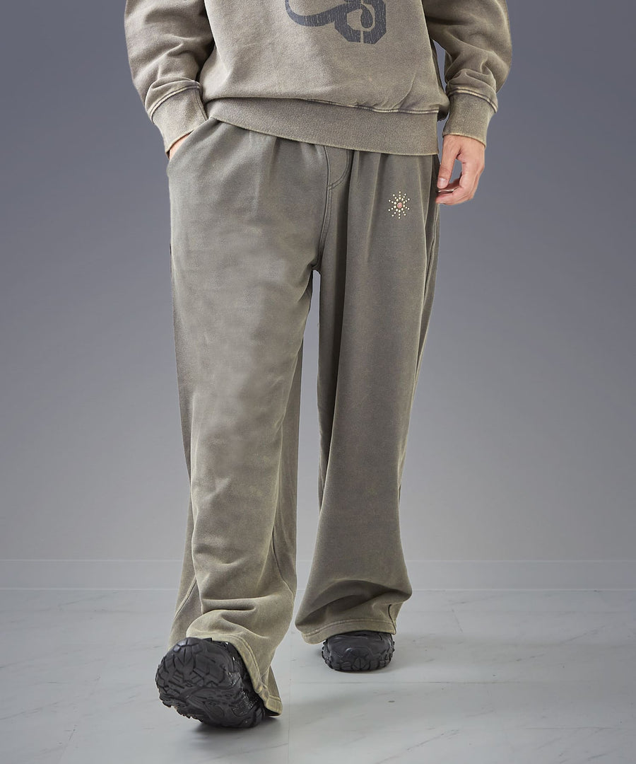 Silent Fade Sweat Pants — Studded Wide / GRAND YELLS / 304327