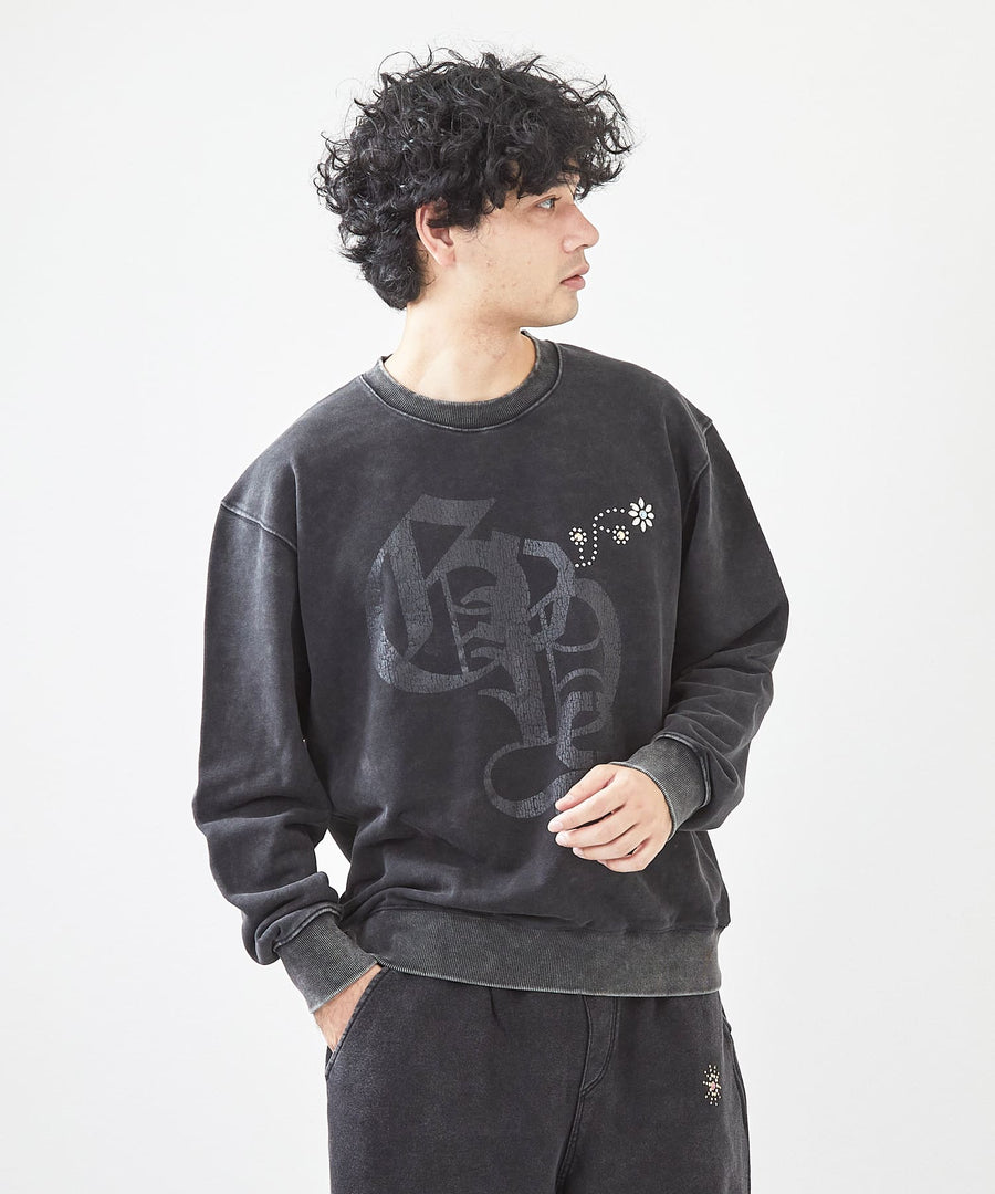 フェード加工モノグラムプリントトレーナー / GRAND YELLS (グランドエール) 304321