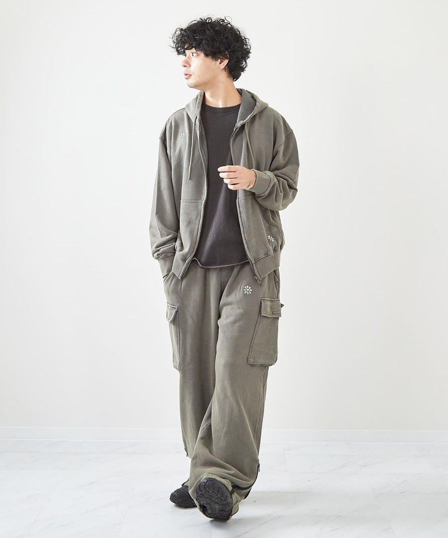 フェード加工ランダムスタッズZIPパーカー / GRAND YELLS (グランドエール) 304325