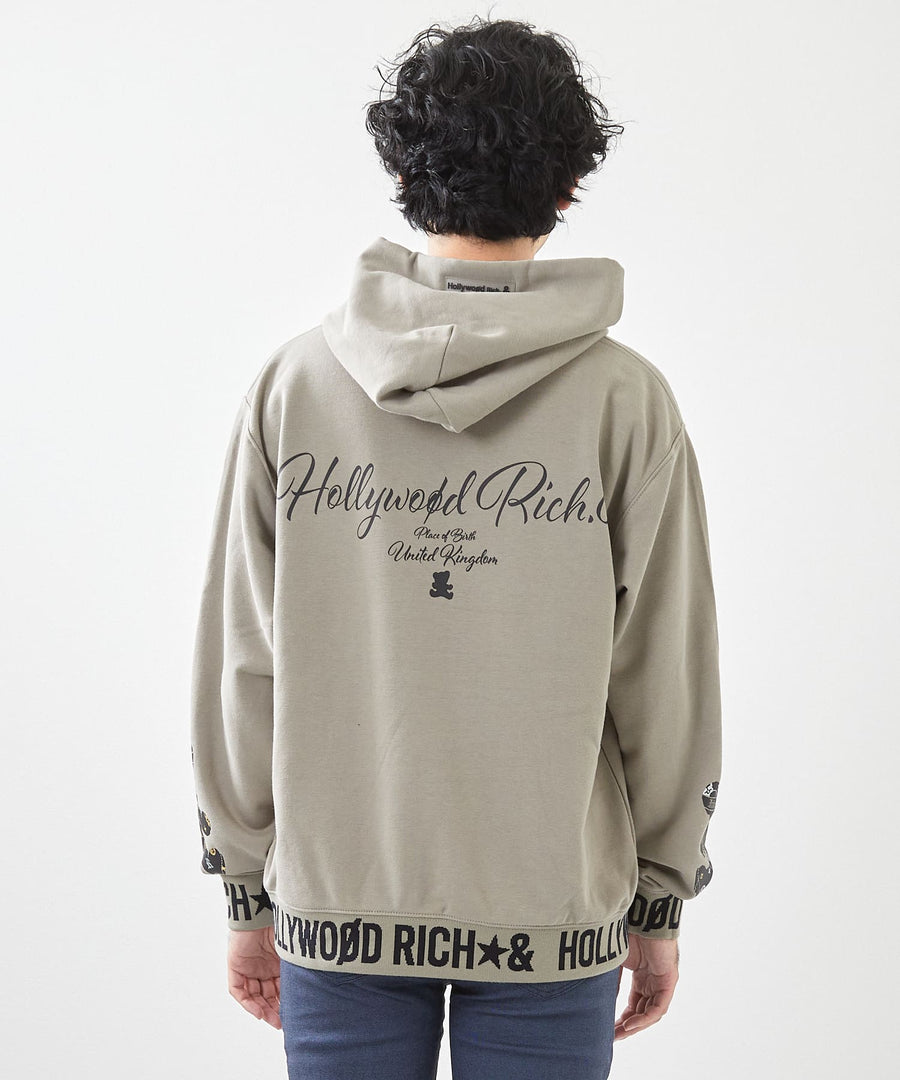 ジャガードリブプルオーバーパーカー / Hollywood Rich. & (ハリウッドリッチ) 304308