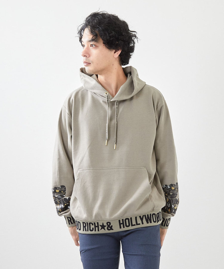 ジャガードリブプルオーバーパーカー / Hollywood Rich. & (ハリウッドリッチ) 304308