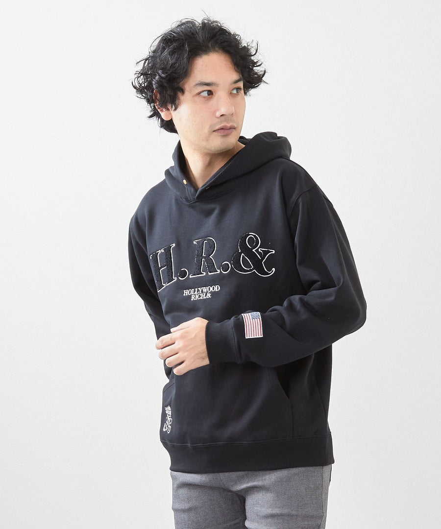 さがら刺繍ロゴP/Oパーカー / Hollywood Rich. & (ハリウッドリッチ) 304301