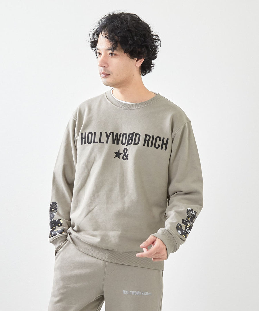 両袖パンキッシュベアプリントトレーナー / Hollywood Rich. & (ハリウッドリッチ) 304306