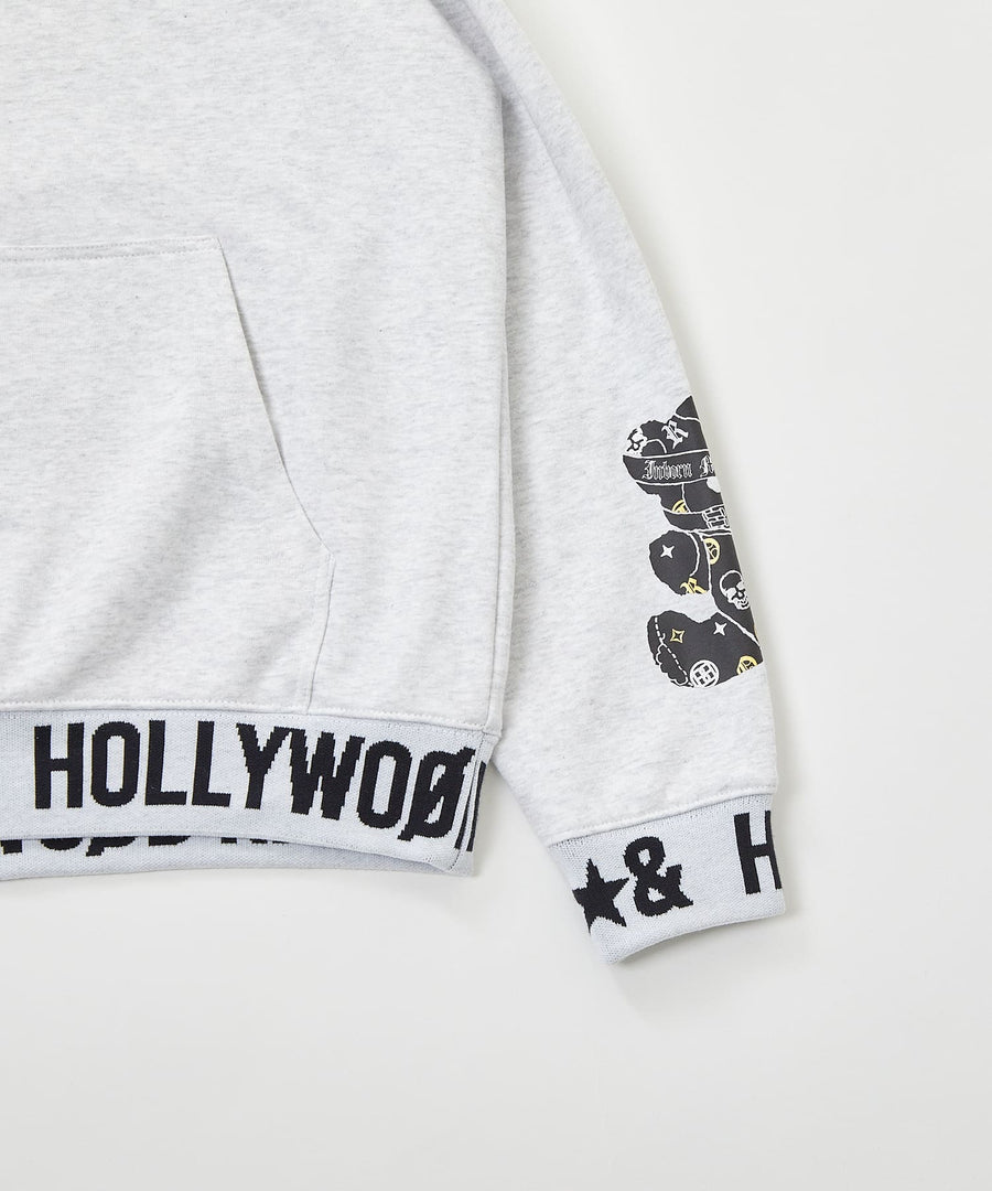 ジャガードリブプルオーバーパーカー / Hollywood Rich. & (ハリウッドリッチ) 304308