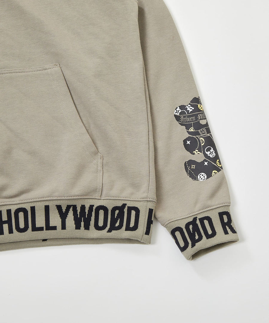 ジャガードリブプルオーバーパーカー / Hollywood Rich. & (ハリウッドリッチ) 304308