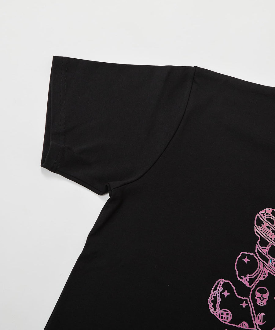 SALE】Hollywood Rich.& / レインボーパンキッシュベア半袖Tシャツ