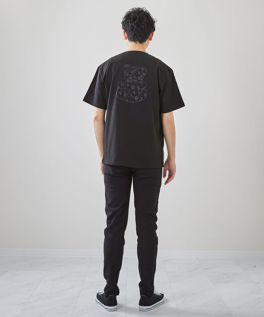 SALE】Hollywood Rich.& / レインボーパンキッシュベア半袖Tシャツ