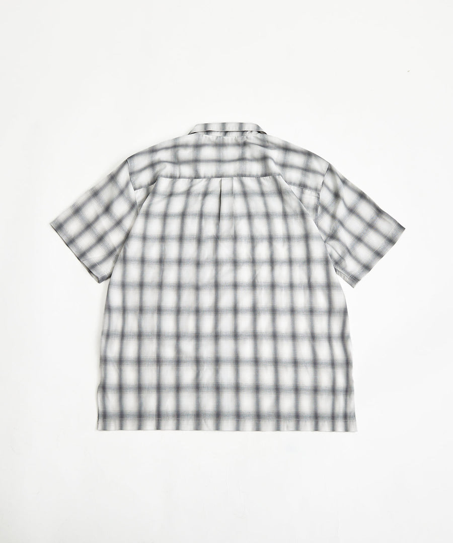 【GRAND YELLS】(グランドエール) 209204 オンブレチェックオープンカラー半袖シャツ