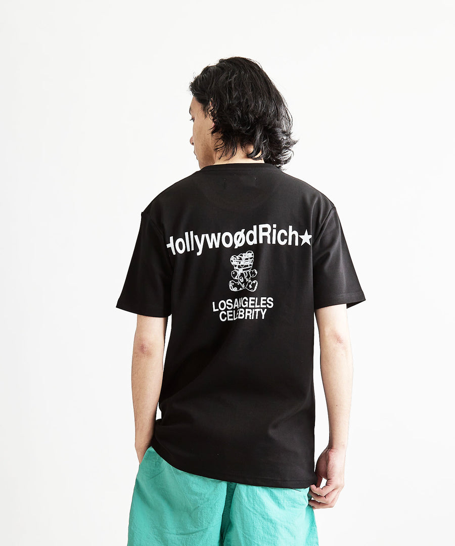 【Hollywood Rich. &】(ハリウッドリッチ) 209347 Wハートロゴ半袖Tシャツ
