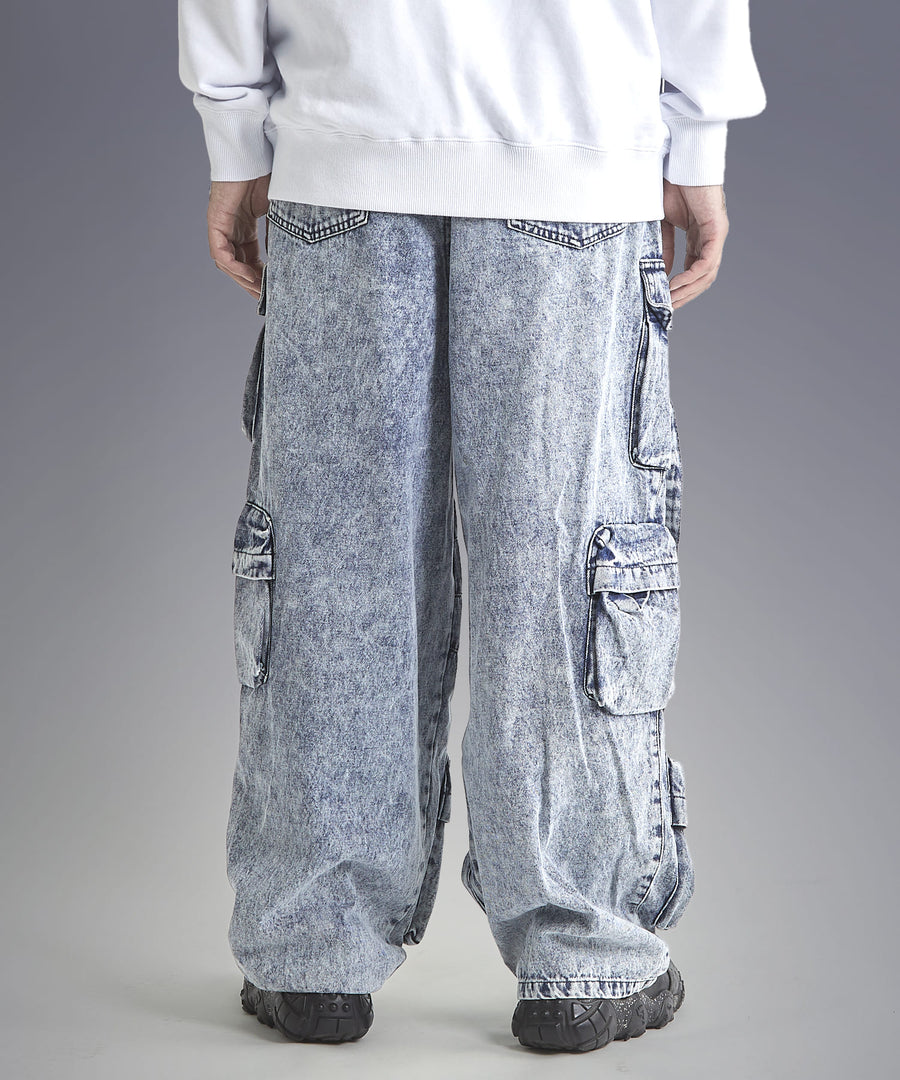 Chemical Wash Baggy Denim Pants — 13 Pocket / GRAND YELLS / 301240