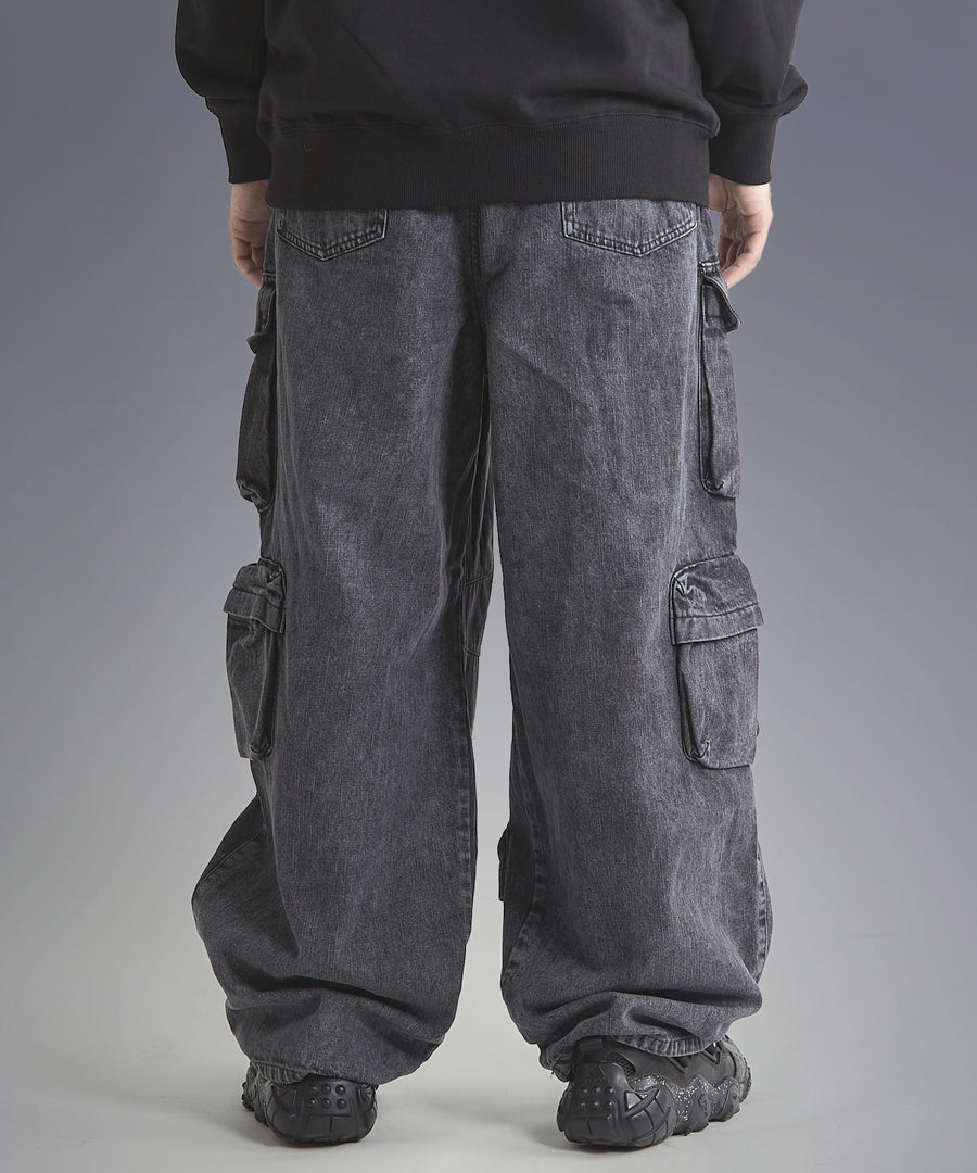 Chemical Wash Baggy Denim Pants — 13 Pocket / GRAND YELLS / 301240