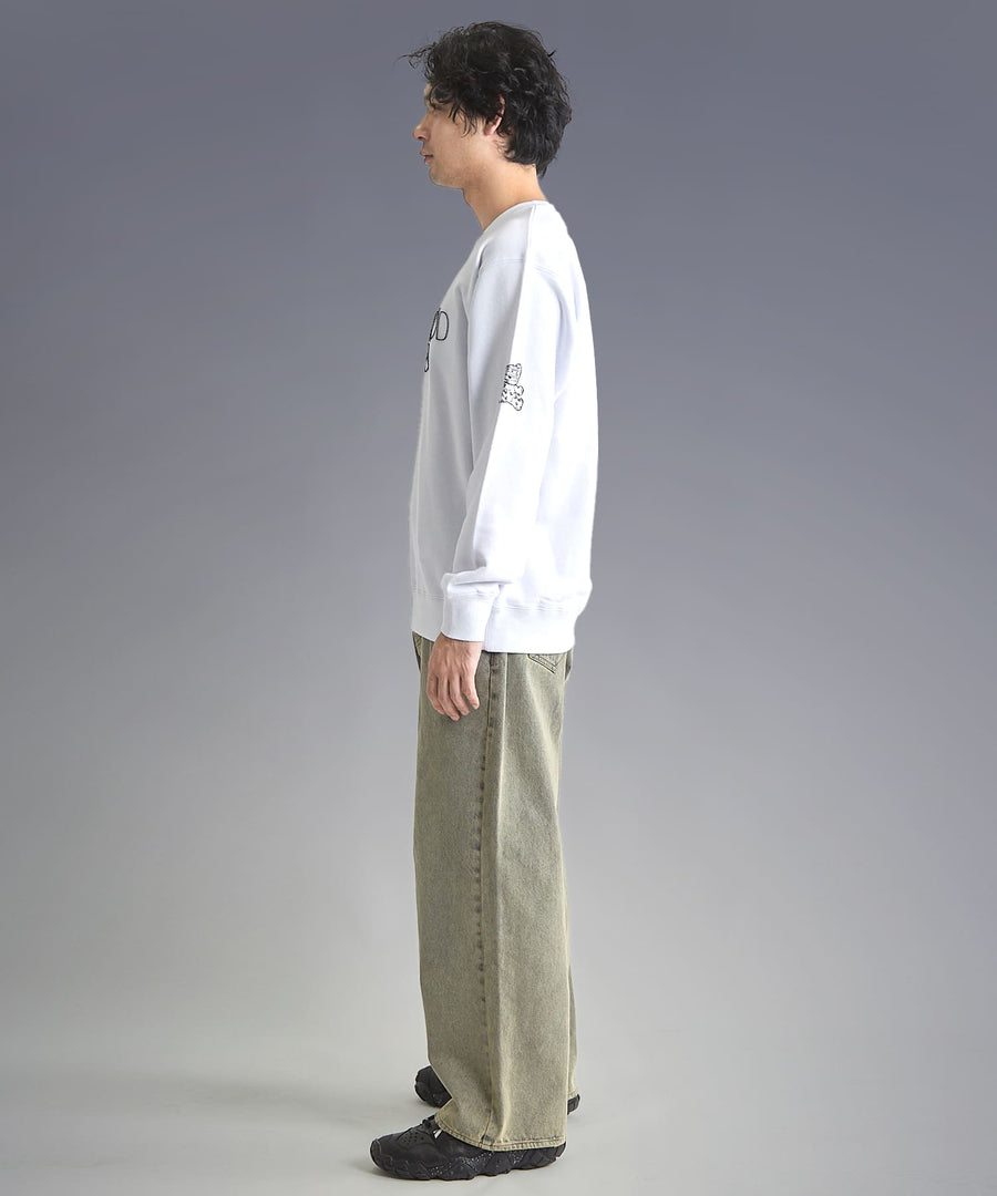 Deep Fade Over-Dye Baggy Denim Pants / GRAND YELLS / 301250