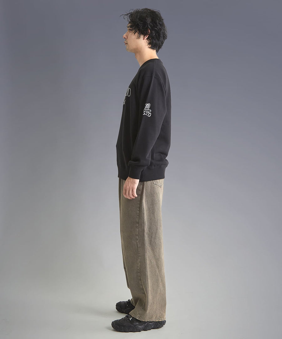 Deep Fade Over-Dye Baggy Denim Pants / GRAND YELLS / 301250
