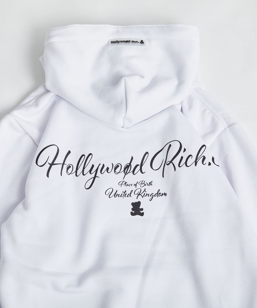 【Hollywood Rich. &】(ハリウッドリッチ) 301311 パンキッシュベアジャガードリブパーカー