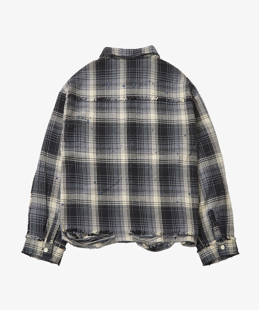 Faded Grunge Shirt — Broken Texture / GRAND YELLS / 402203-B