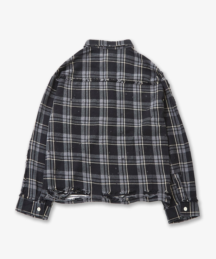 Faded Grunge Shirt — Broken Texture / GRAND YELLS / 402203-B