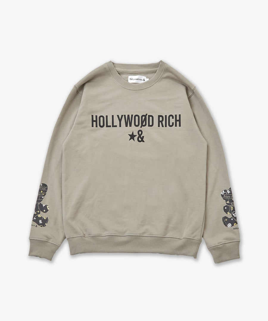 両袖パンキッシュベアプリントトレーナー / Hollywood Rich. & (ハリウッドリッチ) 304306