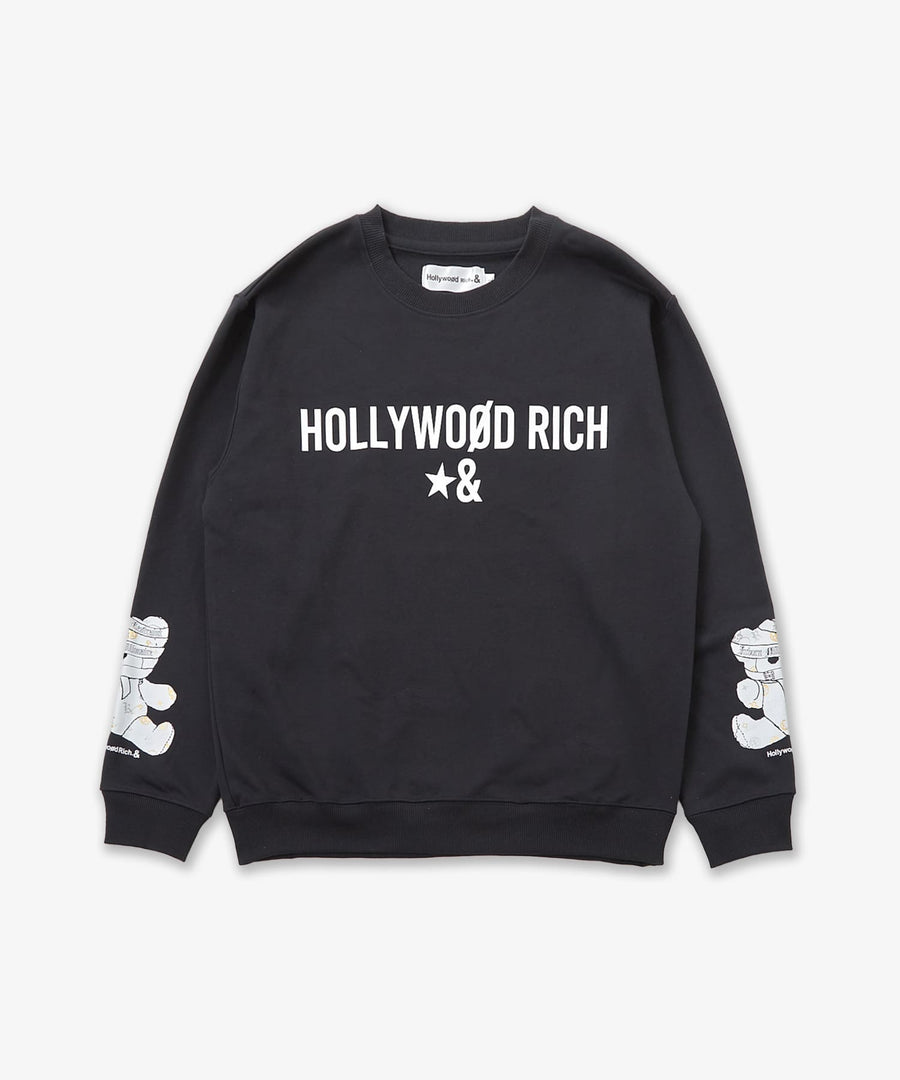 両袖パンキッシュベアプリントトレーナー / Hollywood Rich. & (ハリウッドリッチ) 304306
