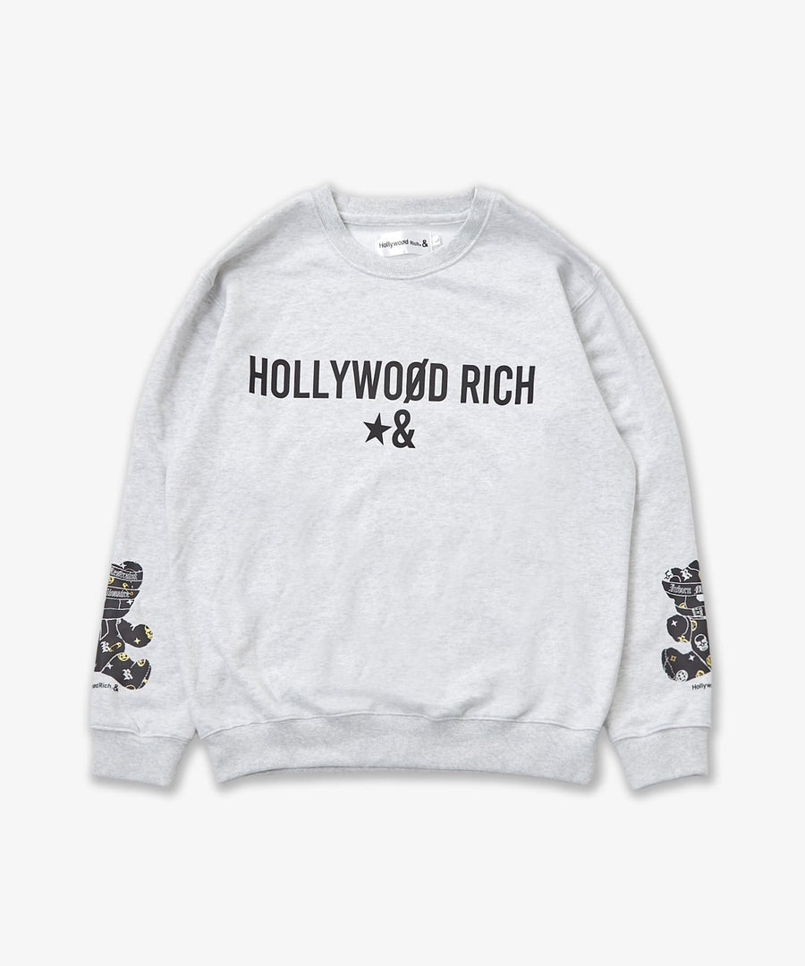 両袖パンキッシュベアプリントトレーナー / Hollywood Rich. & (ハリウッドリッチ) 304306