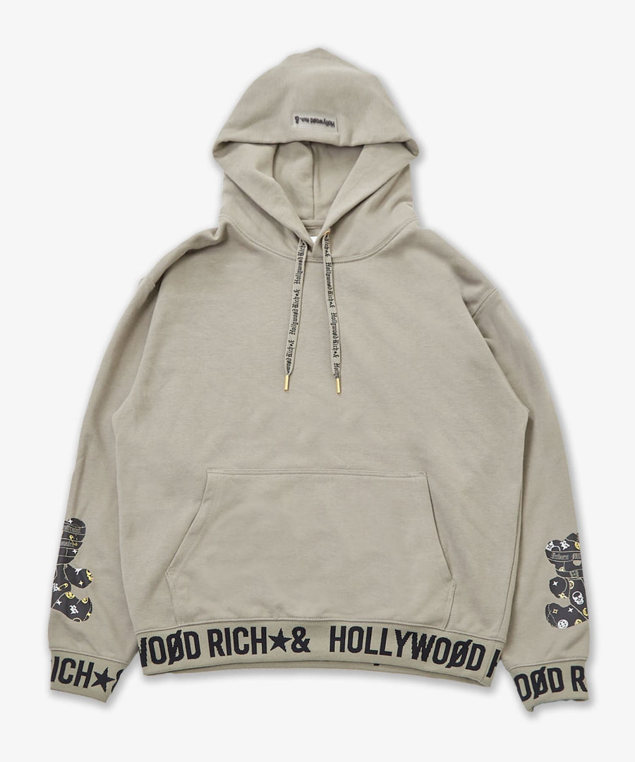 ジャガードリブプルオーバーパーカー / Hollywood Rich. & (ハリウッドリッチ) 304308