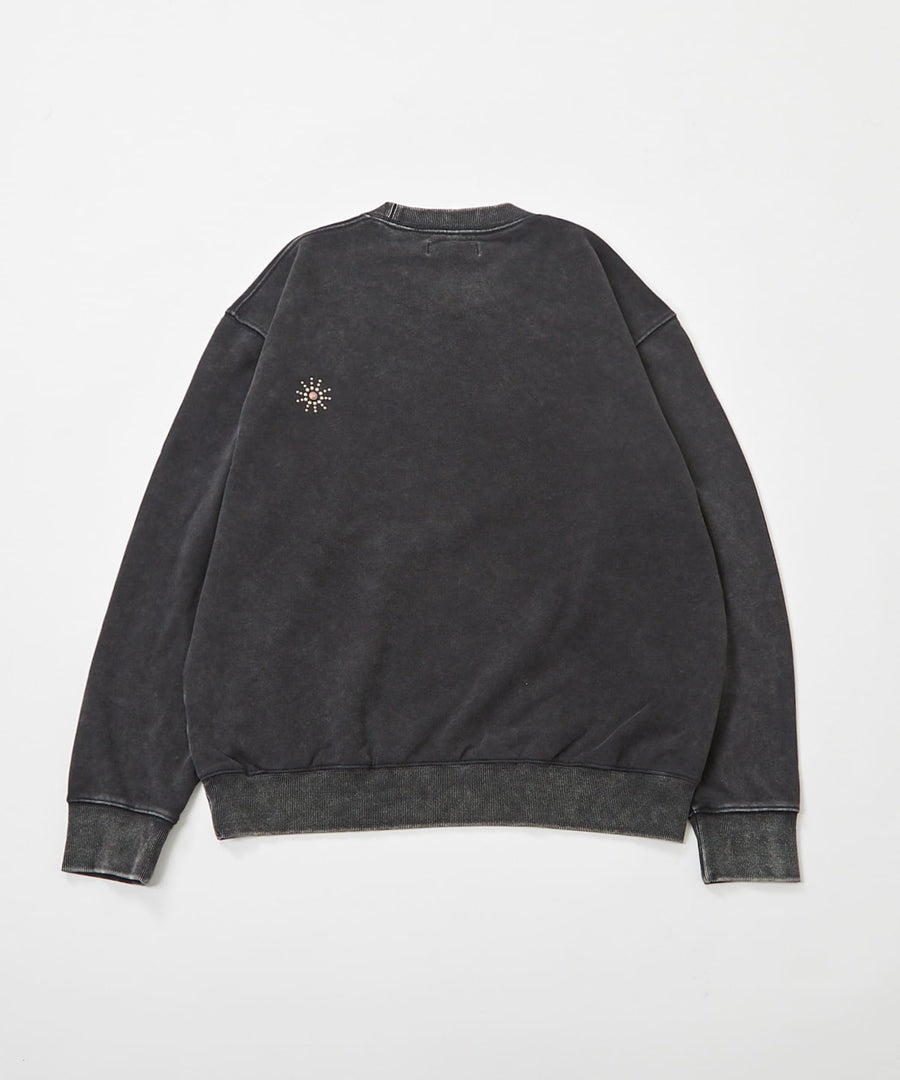Silent Fade Sweat — Studded Crew / GRAND YELLS / 304320