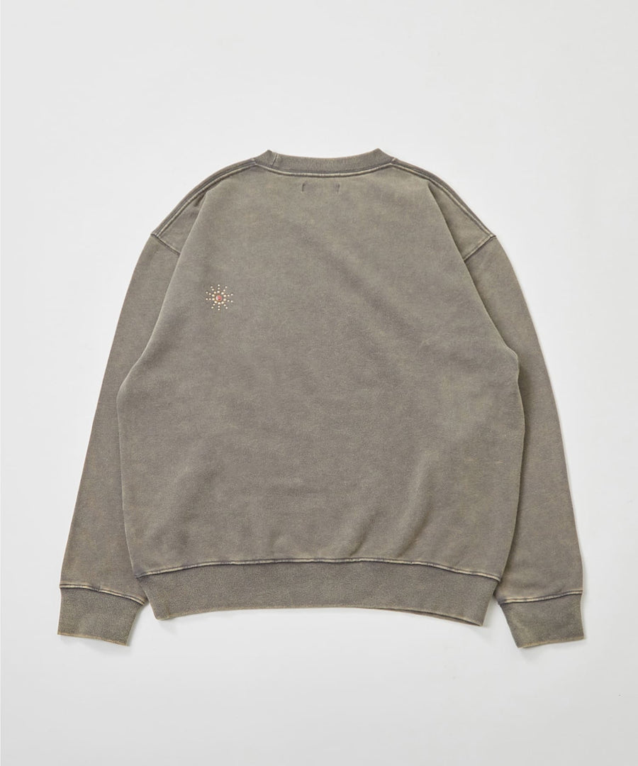 Silent Fade Sweat — Studded Crew / GRAND YELLS / 304320
