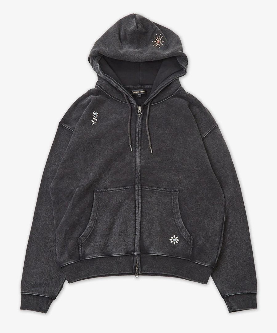 フェード加工ランダムスタッズZIPパーカー / GRAND YELLS (グランドエール) 304325