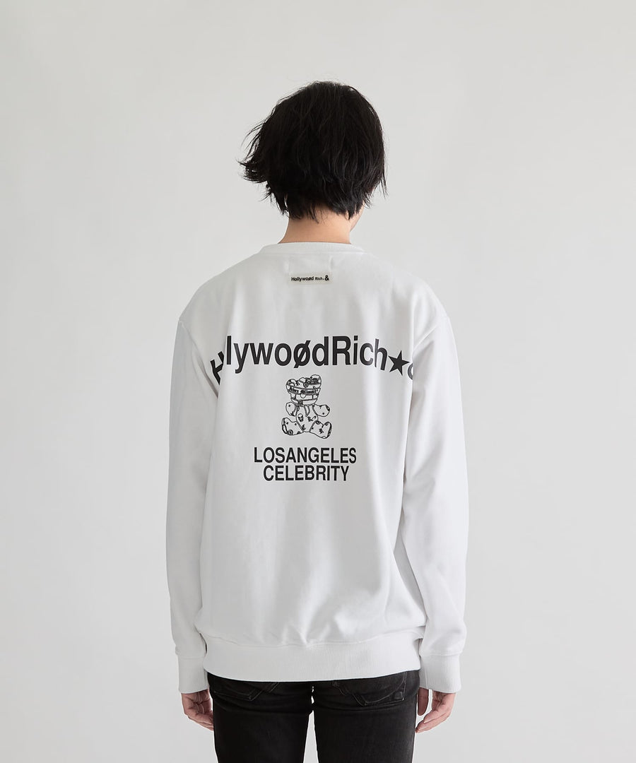 【Hollywood Rich. &】(ハリウッドリッチ) 408206 Wハートさがら刺繍トレーナー