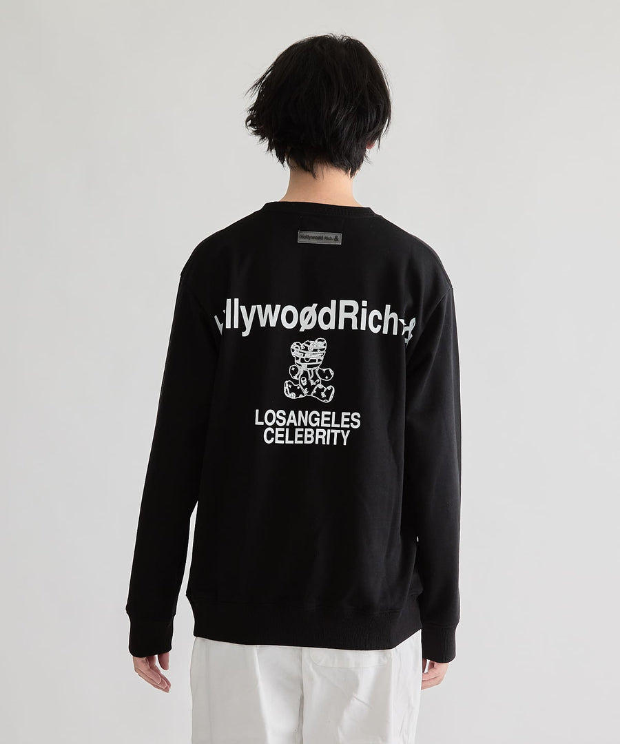 【Hollywood Rich. &】(ハリウッドリッチ) 408206 Wハートさがら刺繍トレーナー