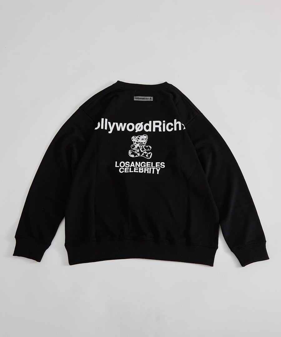 【Hollywood Rich. &】(ハリウッドリッチ) 408206 Wハートさがら刺繍トレーナー