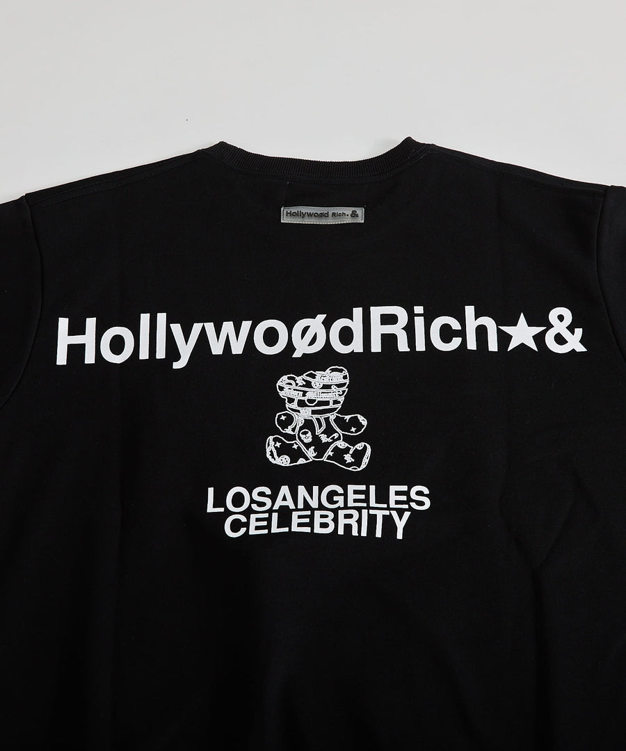 【Hollywood Rich. &】(ハリウッドリッチ) 408206 Wハートさがら刺繍トレーナー