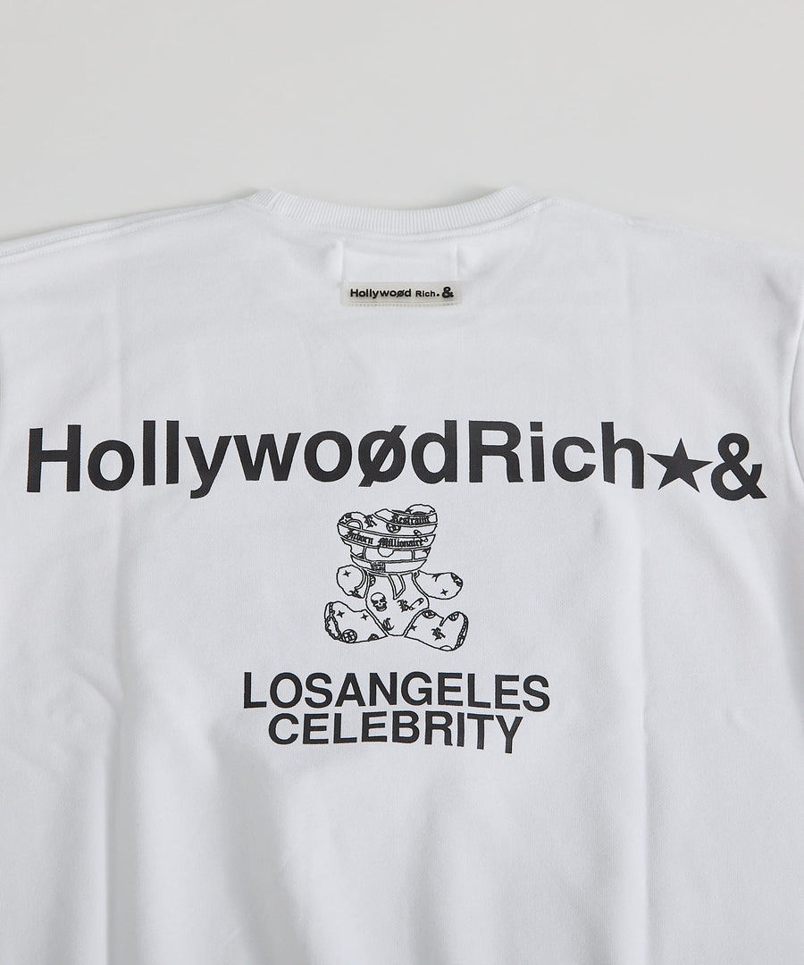 【Hollywood Rich. &】(ハリウッドリッチ) 408206 Wハートさがら刺繍トレーナー