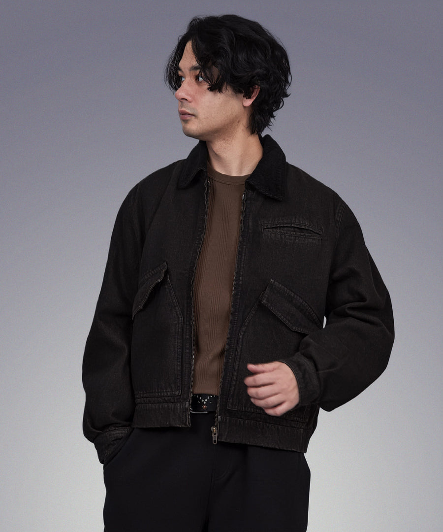 gotohollywood ミリタリーサテンフライトジャケット Denim Flight Jacket / 405202 – 【公式】Hollywood Rich