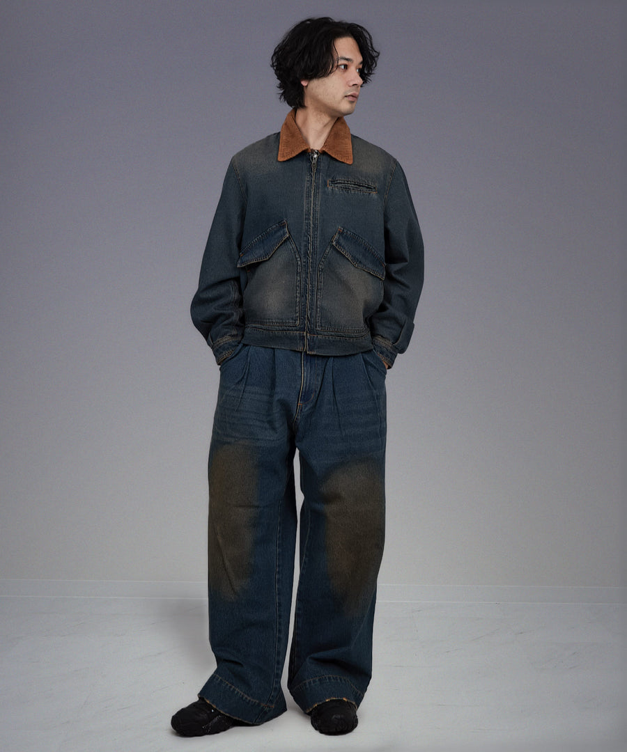 Vintage Denim Flight Jacket / ヴィンテージデニム フライト