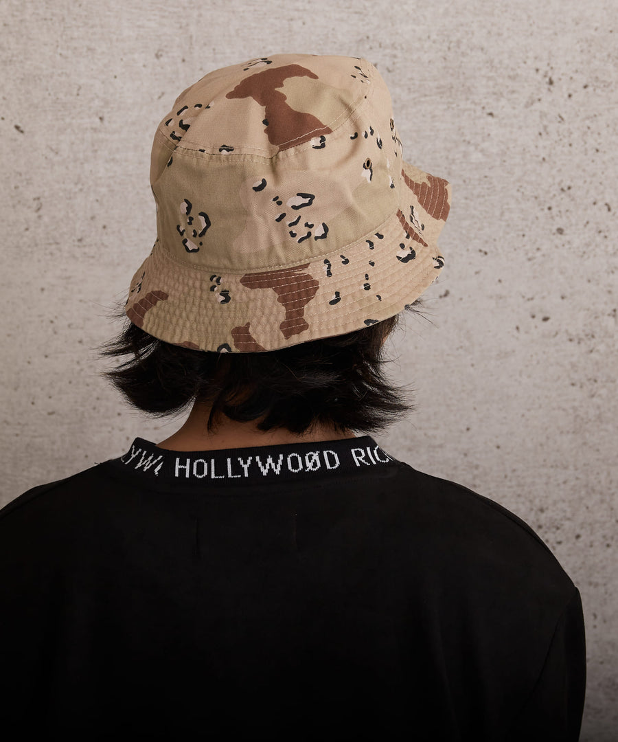 【Hollywood Rich. &】(ハリウッドリッチ) 303503 ロゴ刺繍入りバケットハット
